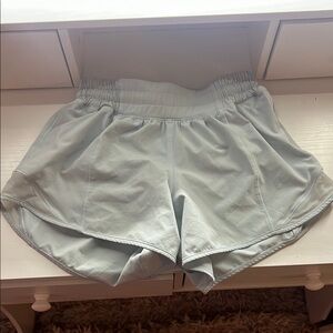 Light Blue Lululemon Hotty Hot Shorts, Size 2, 2.5 inch